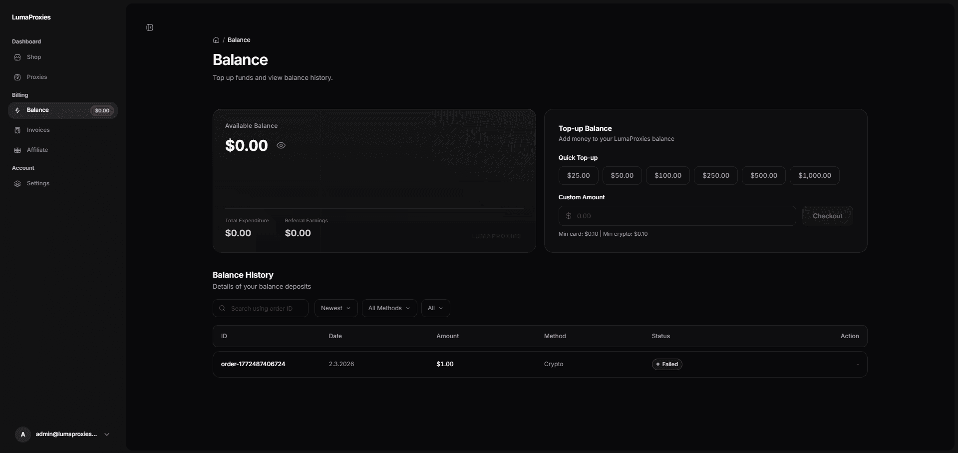 LumaProxies app screenshot